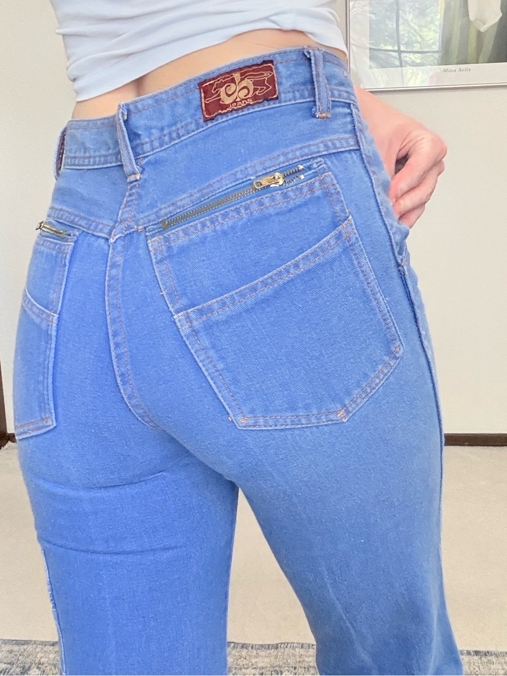 70s Vintage CB Jeans Carpenter Style Flare Jeans Retro Utility Gorpcore